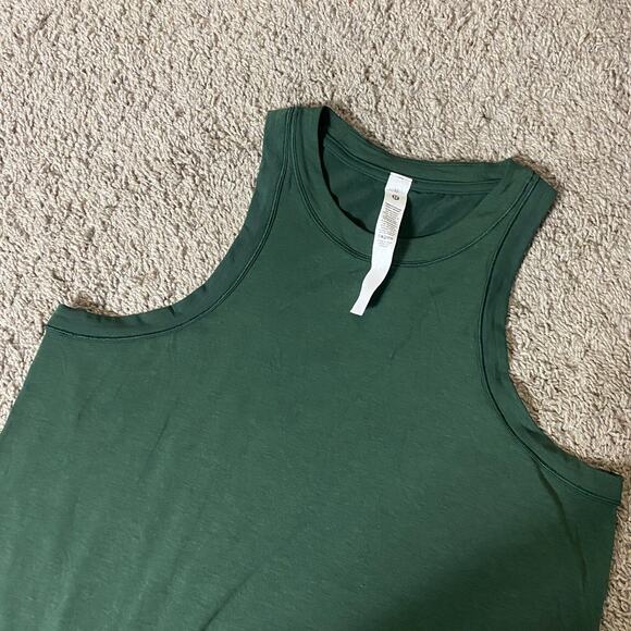 Lululemon Size 12 Jersey Training Muscle Tank Long Legacy Green - Picture 4 of 5